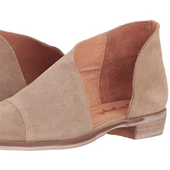 Free People Royale Flat Cutout Tan Suede Booties - Picture 3 of 7